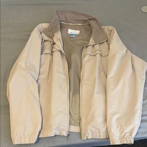 Columbia Beige Windbreaker Jacket